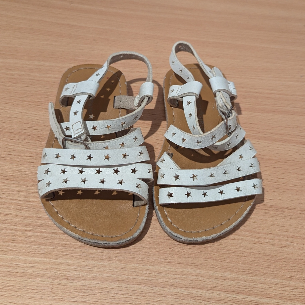 Baby Girl White Sandals size 6